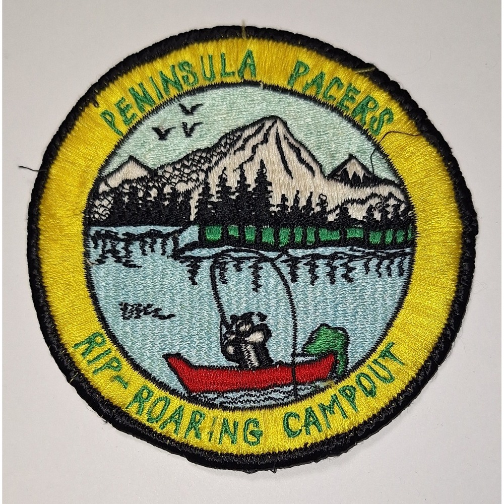 Ham Radio embroidered patch peninsula Pacers Rip Roaring Camp Out Mountain WA st